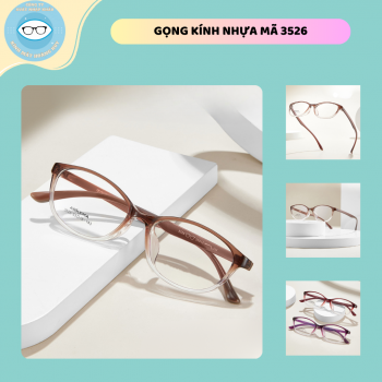 Gọng nhựa mã 3526 có 9 mã màu